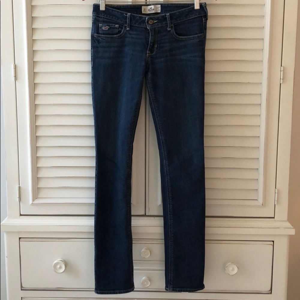 Hollister Straight Leg Dark Wash Jeans
